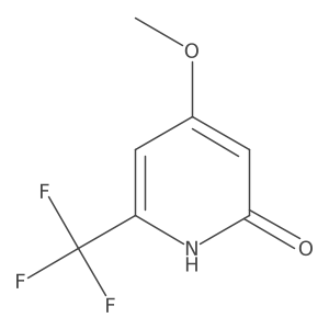 2-Hydroxy-4-methoxy-6-(trifluoromethyl)pyridine结构式
