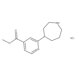Methyl 2-(1,4-diazepan-1-yl)pyridine-4-carboxylate hydrochloride Structure