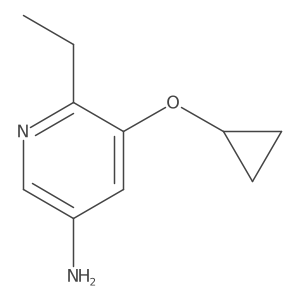 5-Cyclopropoxy-6-ethylpyridin-3-amine Structure