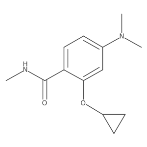 2-Cyclopropoxy-4-(dimethylamino)-N-methylbenzamide结构式