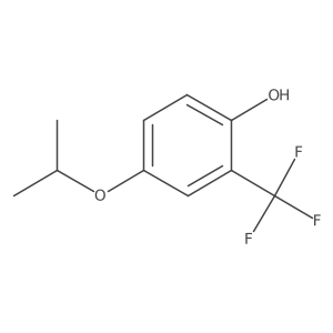 4-(Propan-2-yloxy)-2-(trifluoromethyl)phenol Structure