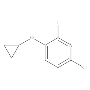 6-Chloro-3-cyclopropoxy-2-iodopyridine结构式