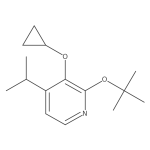 2-Tert-butoxy-3-cyclopropoxy-4-isopropylpyridine结构式