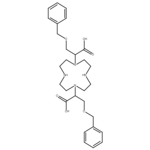 I+/-1,I+/-7-Bis[(phenylmethoxy)methyl]-1,4,7,10-tetraazacyclododecane-1,7-diacetic acid Structure