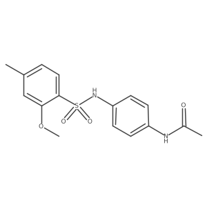 N-[4-(2-methoxy-4-methylbenzenesulfonamido)phenyl]acetamide Structure