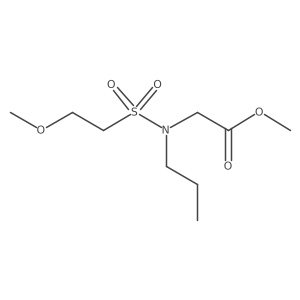 Glycine, N-[(2-methoxyethyl)sulfonyl]-N-propyl-, methyl ester Structure