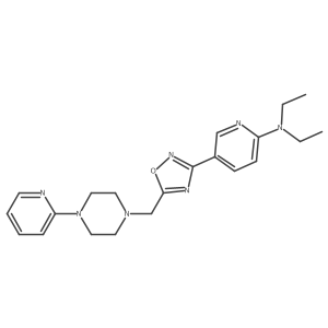 N,N-diethyl-5-(5-{[4-(pyridin-2-yl)piperazin-1-yl]methyl}-1,2,4-oxadiazol-3-yl)pyridin-2-amine Structure