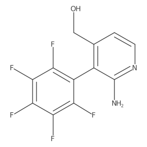 2-Amino-3-(perfluorophenyl)pyridine-4-methanol Structure