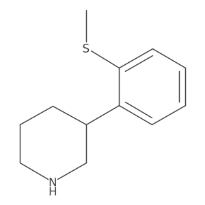 3-[2-(Methylsulfanyl)phenyl]piperidine Structure