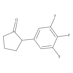 2-(3,4,5-Trifluorophenyl)cyclopentanone Structure