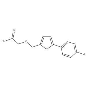 2-((5-(4-Fluorophenyl)thiophen-2-yl)methoxy)acetic acid Structure