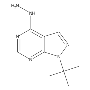 1-tert-butyl-4-hydrazinyl-1H-pyrazolo[3,4-d]pyrimidine Structure
