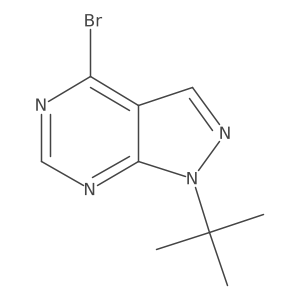 4-Bromo-1-tert-butyl-1H-pyrazolo[3,4-D]pyrimidine Structure