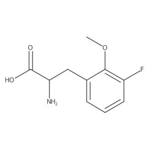 (R)-2-Amino-3-(3-fluoro-2-methoxyphenyl)propanoic acid结构式