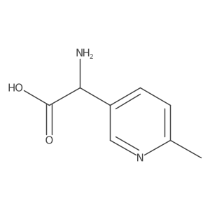 2-Amino-2-(6-methylpyridin-3-yl)acetic acid Structure