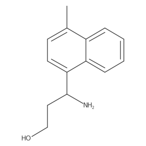 3-Amino-3-(4-methylnaphthalen-1-yl)propan-1-ol Structure