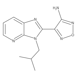 4-(3-Isobutyl-3H-imidazo[4,5-b]pyridin-2-yl)-1,2,5-oxadiazol-3-amine结构式