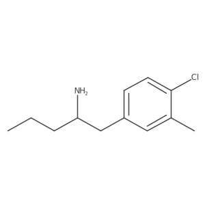 1-(4-Chloro-3-methylphenyl)pentan-2-amine结构式