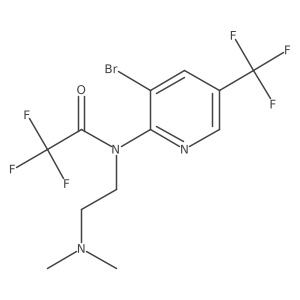 N-(3-Bromo-5-trifluoromethyl-pyridin-2-yl)-N-(2-dimethylamino-ethyl)-2,2,2-trifluoro-acetamide Structure