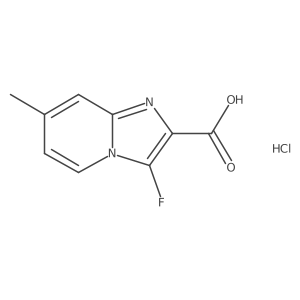3-Fluoro-7-methylimidazo[1,2-a]pyridine-2-carboxylic acid hydrochloride Structure