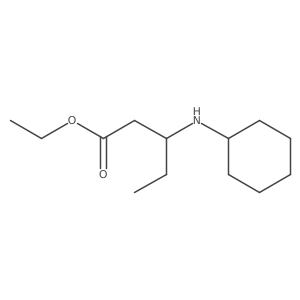 Ethyl 3-(cyclohexylamino)pentanoate Structure