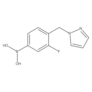 [3-fluoro-4-(1H-pyrazol-1-ylmethyl)phenyl]boronic acid Structure