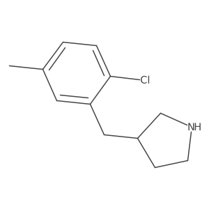 3-[(2-Chloro-5-methylphenyl)methyl]pyrrolidine Structure