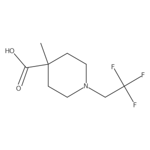 4-Methyl-1-(2,2,2-trifluoroethyl)piperidine-4-carboxylic acid Structure