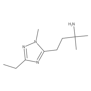 4-(3-ethyl-1-methyl-1H-1,2,4-triazol-5-yl)-2-methylbutan-2-amine Structure