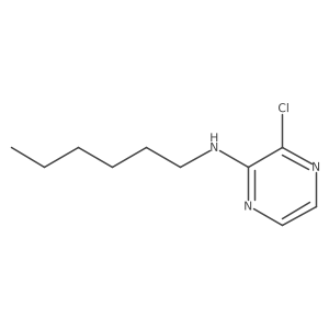 3-chloro-N-hexylpyrazin-2-amine Structure