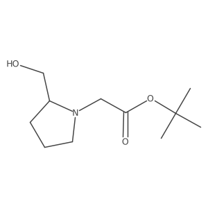 Tert-butyl 2-[2-(hydroxymethyl)pyrrolidin-1-yl]acetate Structure