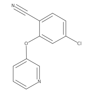 4-Chloro-2-(pyridin-3-yloxy)benzonitrile Structure