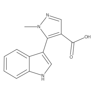 5-(1H-indol-3-yl)-1-methyl-1H-pyrazole-4-carboxylic acid Structure