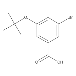 3-Bromo-5-[(2-methylpropan-2-yl)oxy]benzoic acid结构式