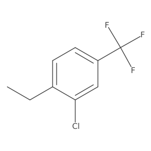 2-Chloro-1-ethyl-4-(trifluoromethyl)benzene结构式