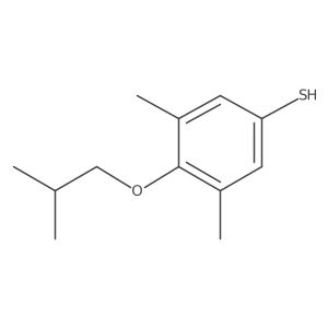 4-iso-Butoxy-3,5-dimethylthiophenol结构式