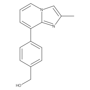 4-(2-Methylimidazo[1,2-a]pyridin-8-yl)benzenemethanol Structure