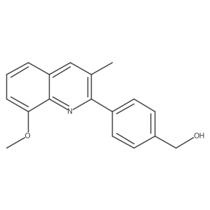 4-(8-Methoxy-3-methyl-2-quinolinyl)benzenemethanol Structure
