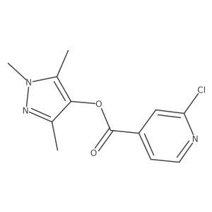 Trimethyl-1h-pyrazol-4-yl 2-chloropyridine-4-carboxylate Structure