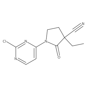 1-(2-Chloro-4-pyrimidinyl)-3-ethyl-2-oxo-3-pyrrolidinecarbonitrile Structure