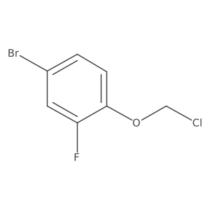 4-Bromo-1-(chloromethoxy)-2-fluorobenzene结构式