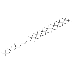 14:2 Fluorotelomer thioether amido sulfonic acid Structure