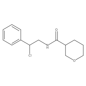 2H-Pyran-3-carboxamide, N-(2-chloro-2-phenylethyl)tetrahydro- Structure