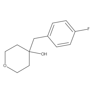 4-[(4-Fluorophenyl)methyl]oxan-4-ol Structure