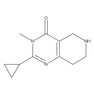 2-Cyclopropyl-3-methyl-5,6,7,8-tetrahydropyrido[4,3-d]pyrimidin-4(3H)-one结构式