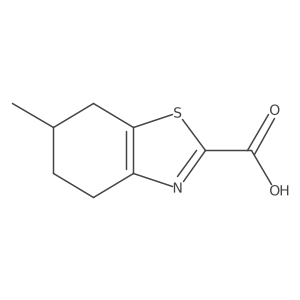 6-Methyl-4,5,6,7-tetrahydrobenzo[d]thiazole-2-carboxylic acid结构式