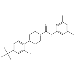 4-[3-chloro-5-(trifluoromethyl)-2-pyridinyl]-N-(4,6-dimethyl-2-pyridinyl)-1-piperazinecarbothioamide Structure