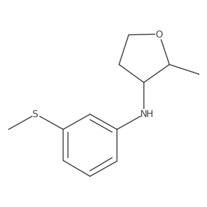 2-Methyl-N-[3-(methylsulfanyl)phenyl]oxolan-3-amine Structure