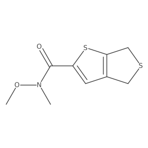 N-Methoxy-N-methyl-4,6-dihydrothieno[3,4-b]thiophene-2-carboxamide结构式