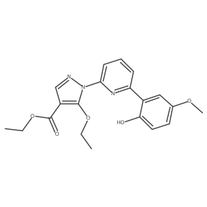 Ethyl 5-ethoxy-1-[6-(2-hydroxy-5-methoxyphenyl)pyridin-2-yl]pyrazole-4-carboxylate Structure